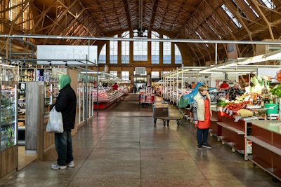 Inside Riga Central Market